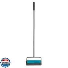 Bissell Easy Sweep Compact Carpet and Floor Sweeper, 2484A, Teal
