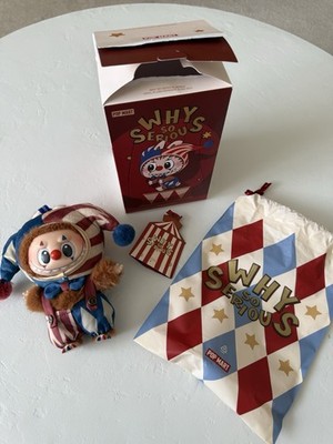 正規品☆Labubu WHY SO SERIOUS Juggling Clown Pop Mart WHY SO SERIOUS Series Labubu Juggling Clown Vinyl Plush
