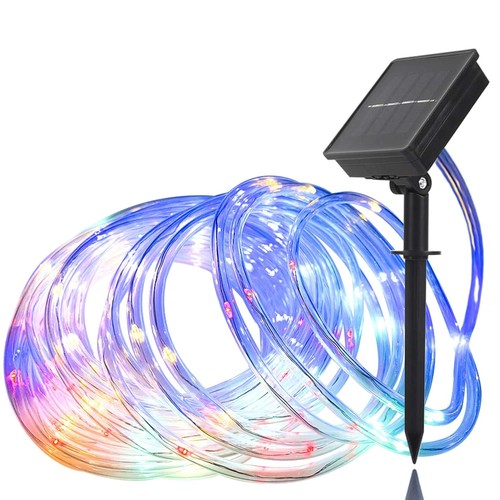 (Multicolor Fairy Light Solar Outdoor 33Ft 100 LED Rope Lights for ...