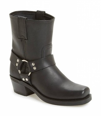 Frye Women's Harness Mid Moto Boots Black