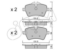 CIFAM Bremsbeläge Satz Vorne Bremsklötze für MINI Schrägheck (R56) 822-768-0