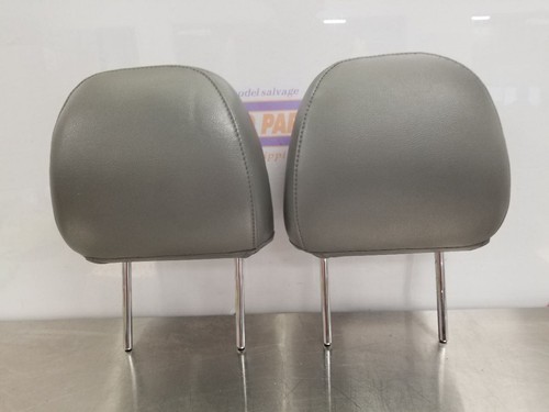 15 2015 TOYOTA TACOMA TSS FRONT BUCKET SEAT HEADREST SET GRAY LEATHER