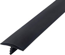 25 Ft Black 34 Plastic Center Barb Tee Mouldingflexible Rubber T-molding T...