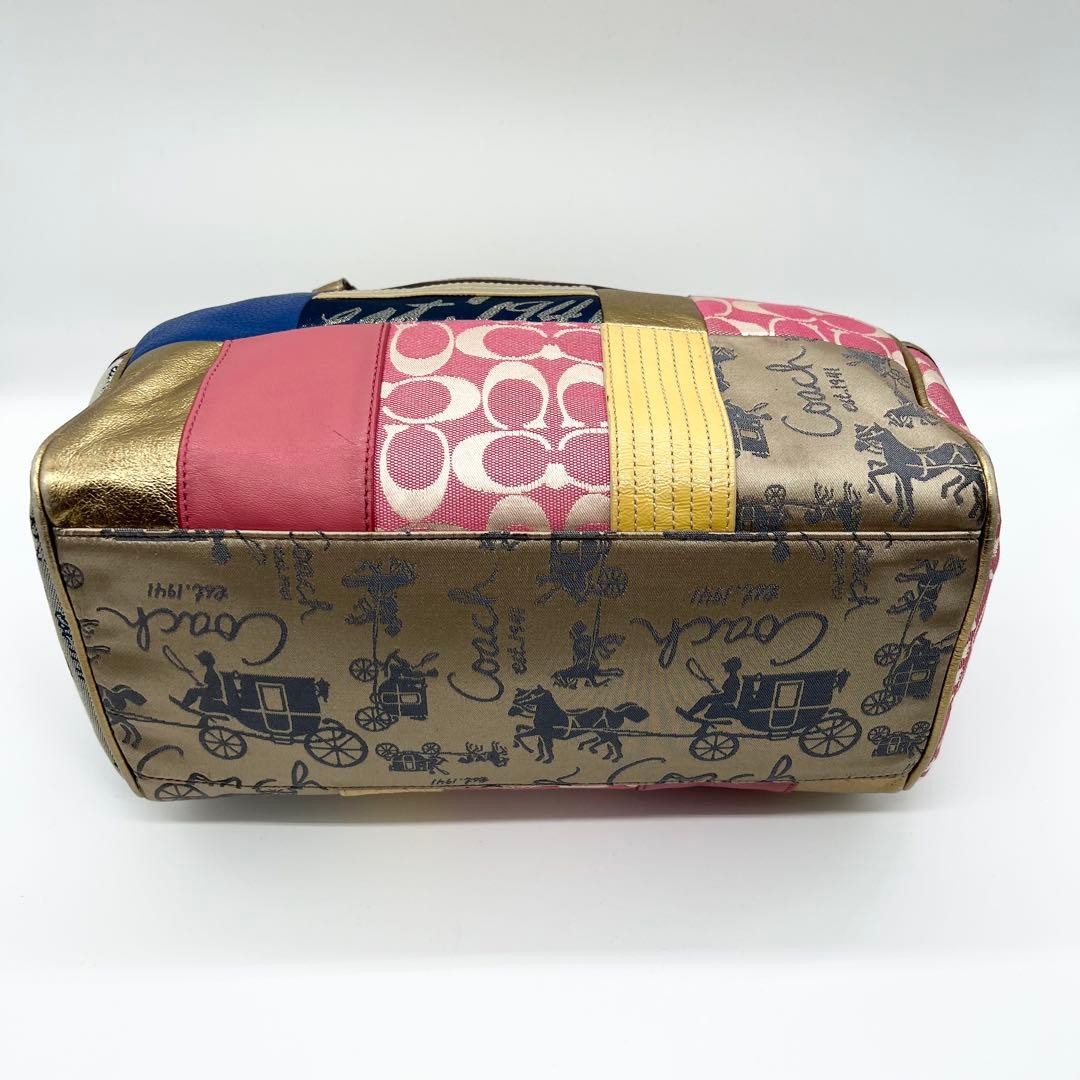 Coach F17164 Multicolor Patchwork Mini Duffle Bag… - image 6