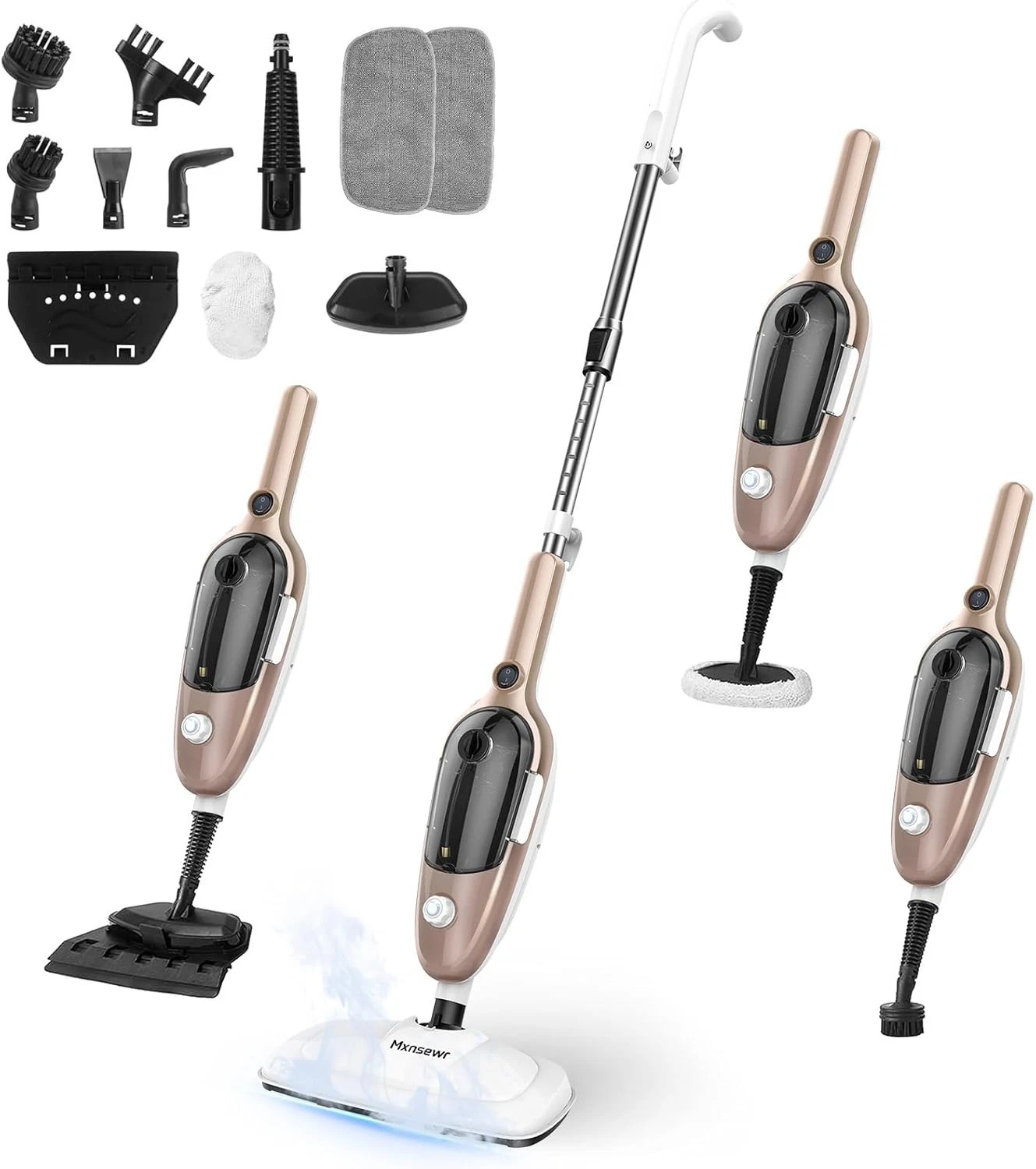 Handheld Hot Steam Mop Cleaner Floor Carpet Window Washer Steamer 11 In 1 Mover
