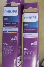 LED batten lights 4ft fluorescent tube - 16W 1600 lumens- pack of 2 with starter