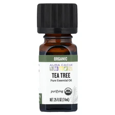 Pure Essential Oil, Organic Tea Tree, 0.25 fl oz (7.4 ml)