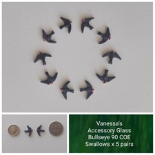 Bullseye 90 COE Swalliwd x 10, fused glass fusing art supplies