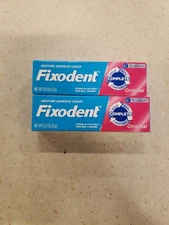 2 PK Fixodent Complete Original Denture Adhesive Cream, 0.75 oz