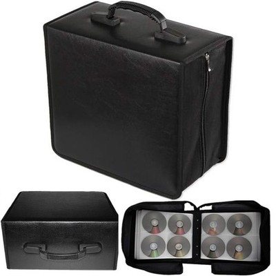520 Disc CD/DVD Wallet Binder Book Sleeves Disc Storage Bag Carrying Case Black