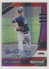 2020 Panini Prizm Draft Picks Red & Purple Hyper Burl Carraway #PDP51 Auto 1u6