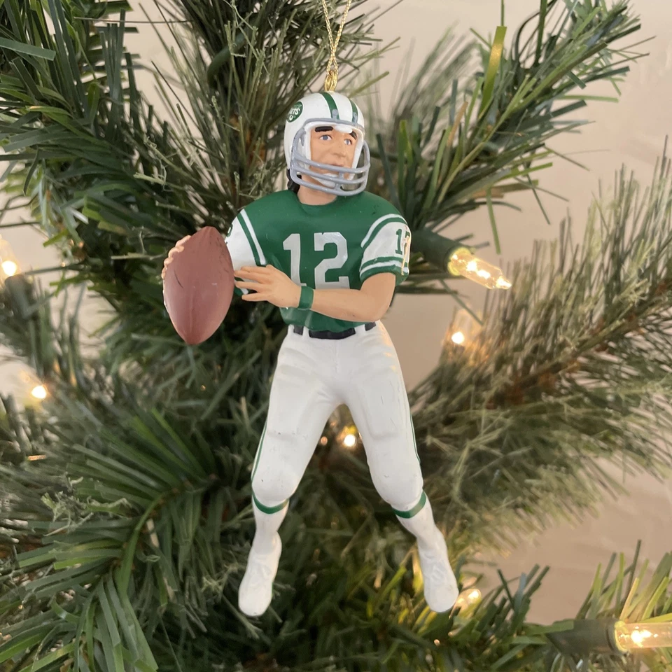 NFL Hallmark New York Jets Joe Namath Fútbol Recuerdo Navidad Adorno de colección Foto 3 de 4