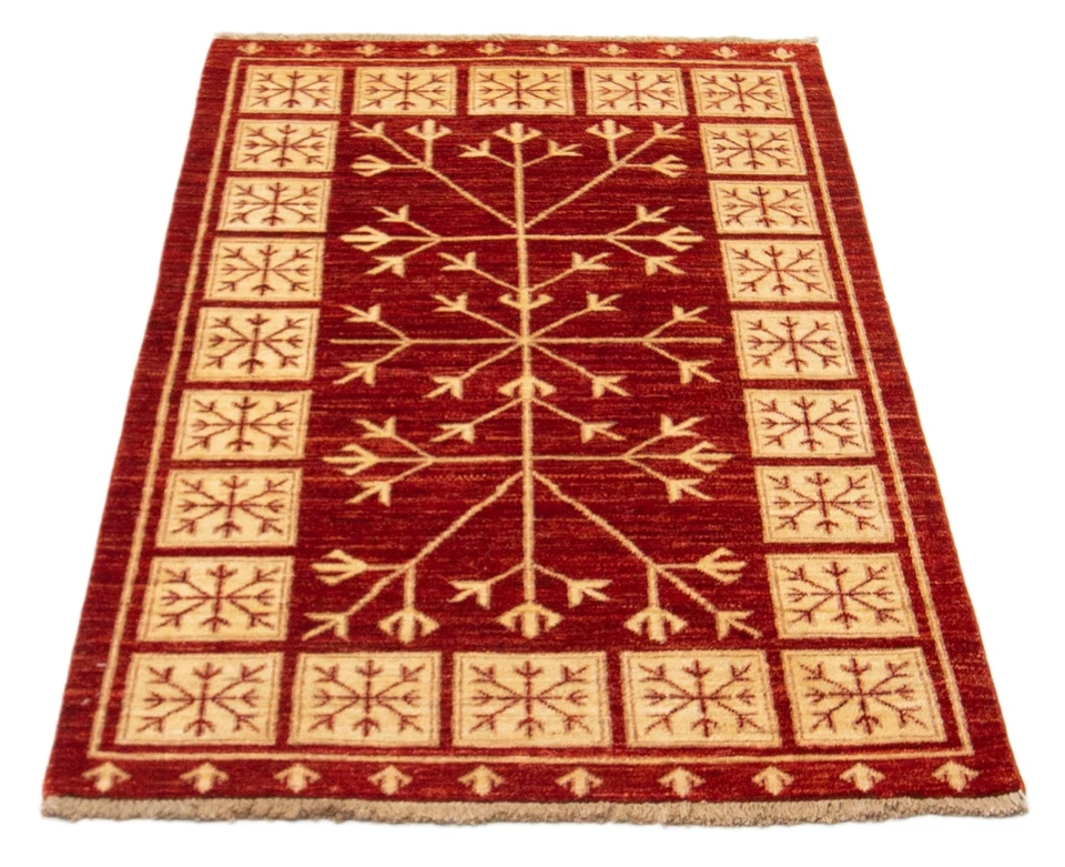 Hand Knotted Area Rug 3'0" x 4'11" Traditional Oriental Wool Carpet - Image 3 of 4