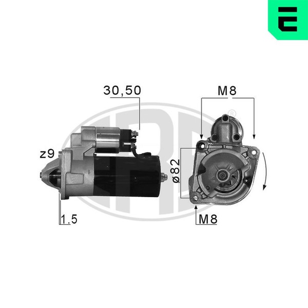 ERA Anlasser Starter 220679A FüR Fiat CitroËN Boxer 244 Ducato Peugeot 12V Bus 2-image