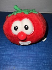 Vintage 1998 Veggies Tales Bob The Tomato Plush And Bean Bag Toy Big Idea