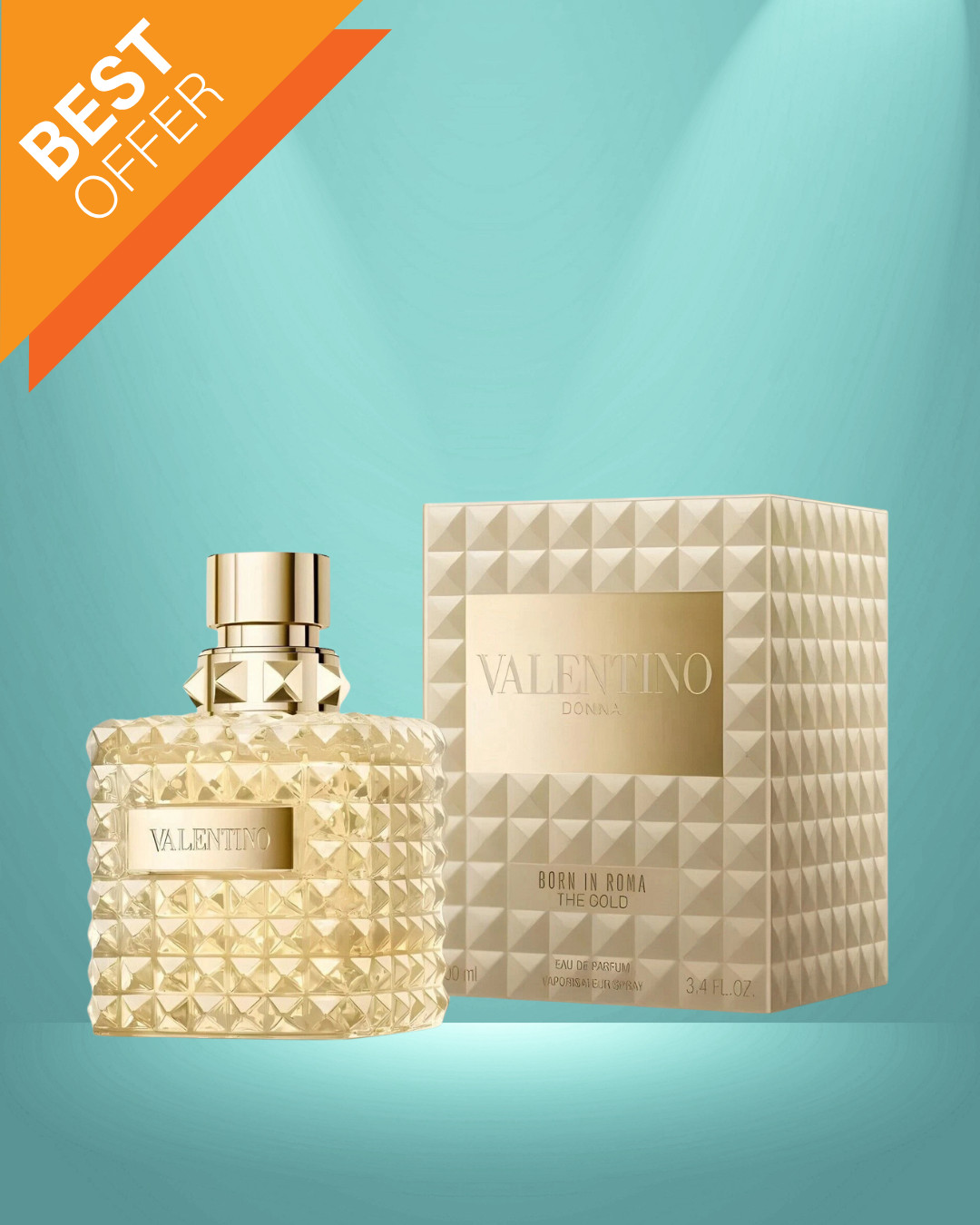 Valentino Born in Roma The Gold Donna Eau   Parfum Women 3.4oz/100ml Authentic thumbnail 2