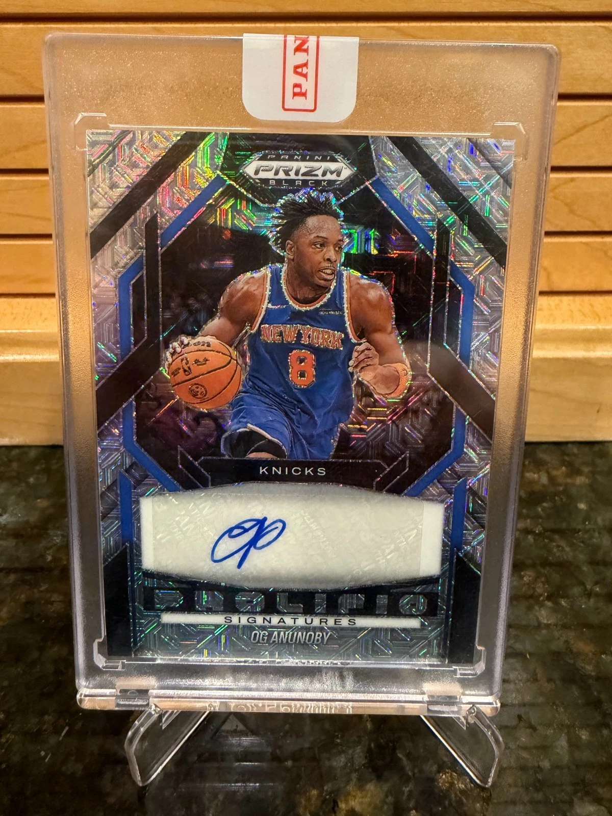 2024-25 Panini Prizm Black OG Anunoby Prolific Signatures Mojo Autograph /25 !! - product detail image 1