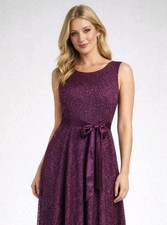 tahari purple dress