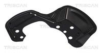 Spritzblech Bremsscheibe Triscan 8125 24109 Stahl FüR Opel Astra Caravan T92 CC