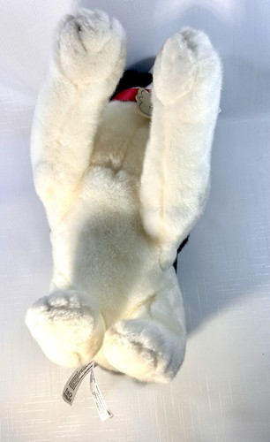 FAO Schwarz French Bulldog Puppy Black White Stuffed Dog Animal 12" Plush - Picture 6 of 10
