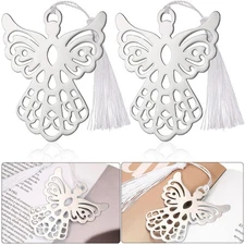Chinco 80 Pcs Metal Angel Bookmark for Women Gift Angel Ornaments Bookmark Bu...