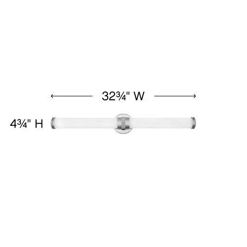 Hinkley Lighting 5074 Bronze Remi 33"W Bath Bar With Integrated Led - Picture 5 of 5