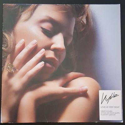 Kylie - Love at First Sight EMI 12'' Black Vinyl Single 2002 Pop Card Sleeve