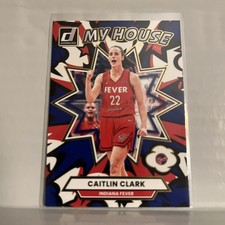 Caitlin Clark 2025 Donruss WNBA My House Blue Press Proof #4 Indiana Fever