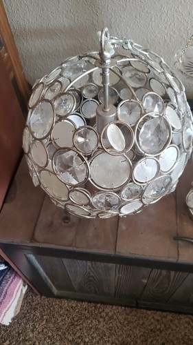 Crystorama Palla 1 Light Antique Silver Sphere Mini Chandelier - Affordable - Picture 6 of 13
