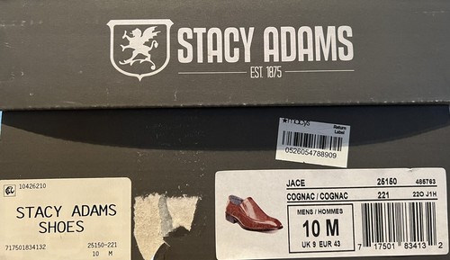 Stacy Adams Mens Jace Leather Upper Slip On Cognac Loafer US 10M, UK 9, EUR 43 - Picture 13 of 13