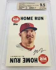 2018 Topps Transcendent Mike Trout HR #/83 VIP Party “Through The Years” BGS 9.5