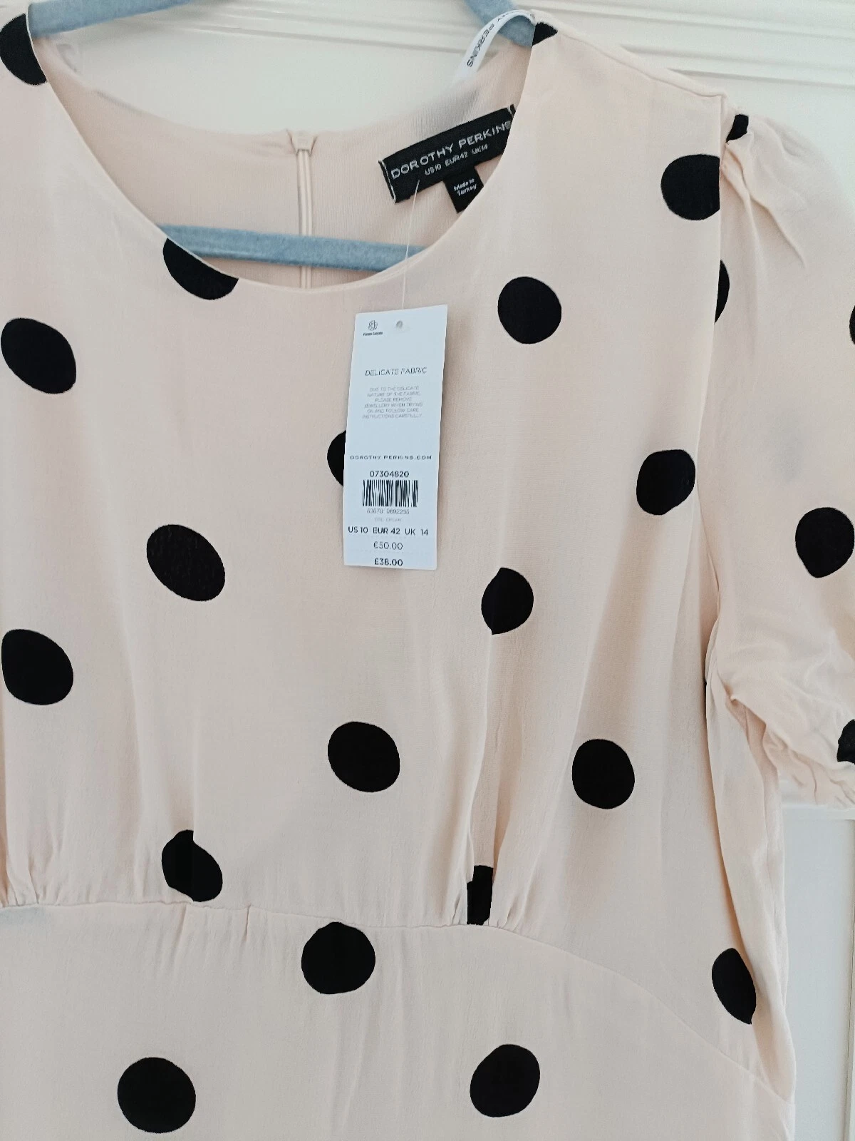 OFF WHITE Abito bianco spot Dorothy Perkins taglia 14