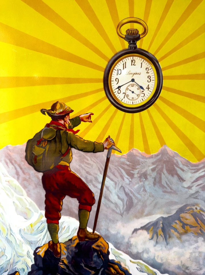 Longines “Supérieure à Toutes” Vintage Heavy Metal Sign  XXL 24"x16" (60x40 cm) - Image 4 of 4