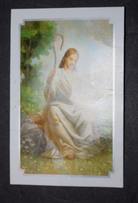 FRIARS ''MY LORD - MY SHEEP,'' Two-Sided  Prayer Card  (2.75'' x 4.25''), Pre-Owned