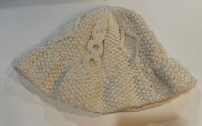 Kids Handmade Ivory Knit Hat