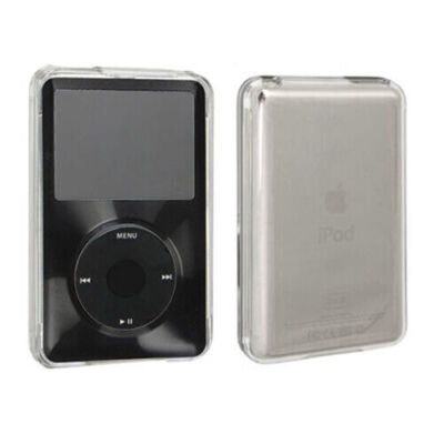 Apple iPod Black / Clear Hard Case Cover Classic 6 7th Gen 80/ 120