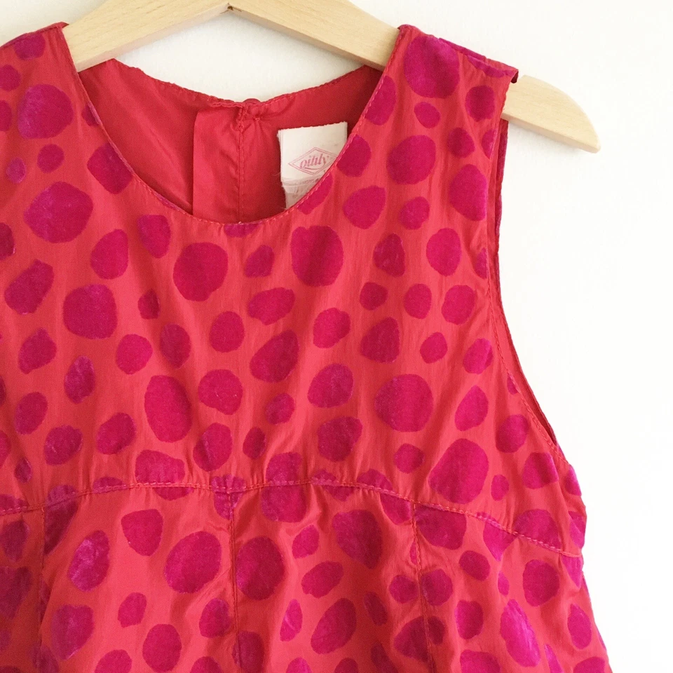 Маслянистый размер 6 116 см платье без рукавов розовый поднятый пятно узор Расклешенный вечеринки - Изображение 2 из 4