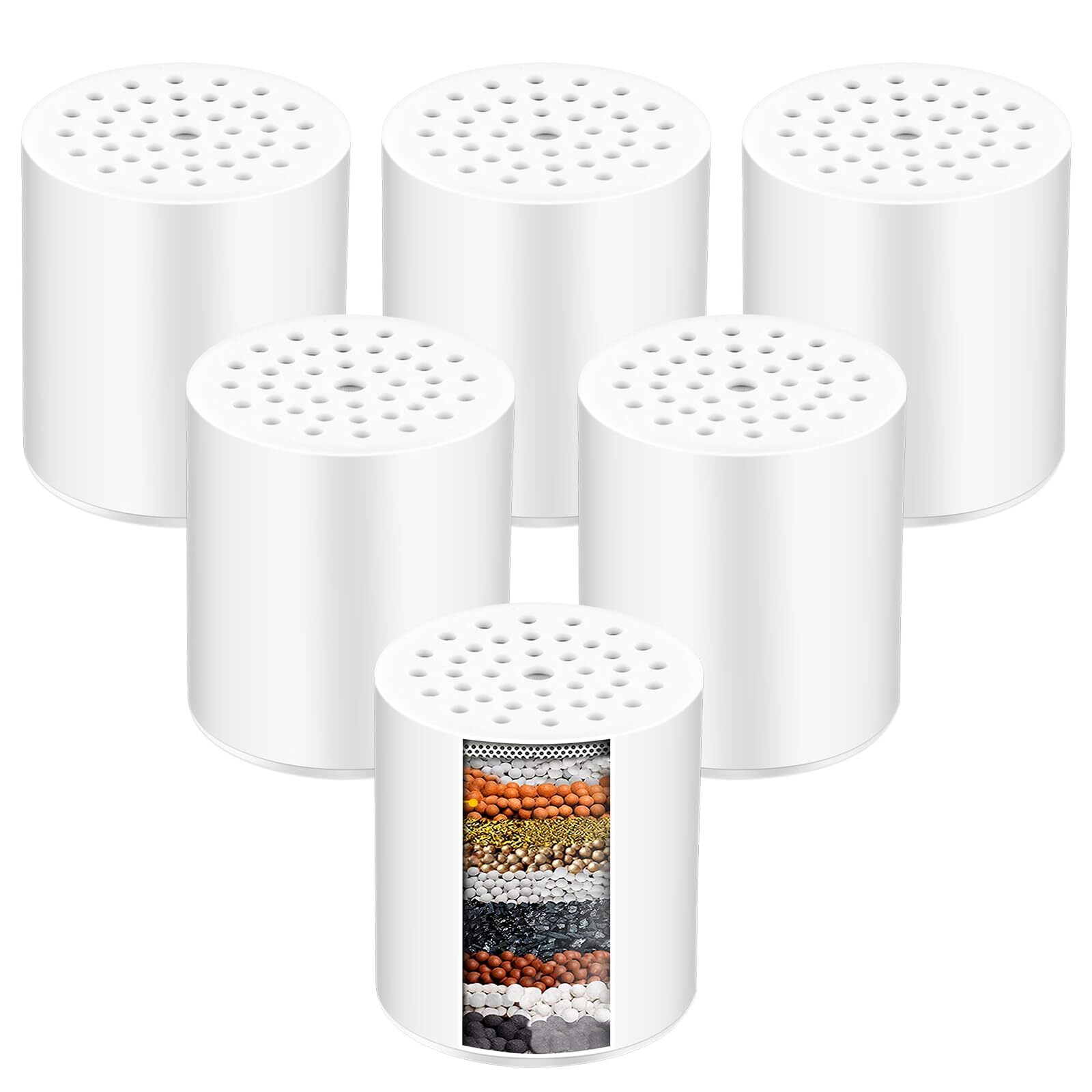 Ceniapr 15 Stage Shower Filter,Replacement Shower Cartridge Filter with Vitam...