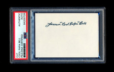 JAMES COOL PAPA BELL SIGNED MINT CUT PSA/DNA SLABBED AUTOGRAPHED NEGRO LEAGUES