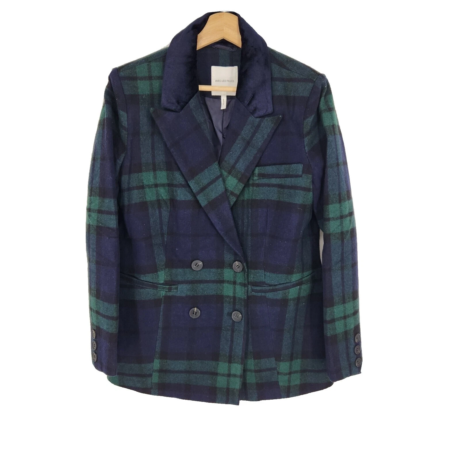 Plaid Peacoats for Women