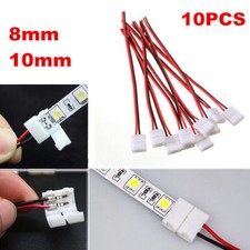 2-100X PCB Cable 2 Pin LED Strip Connector 3528/5050 Single Color Adapter Useful