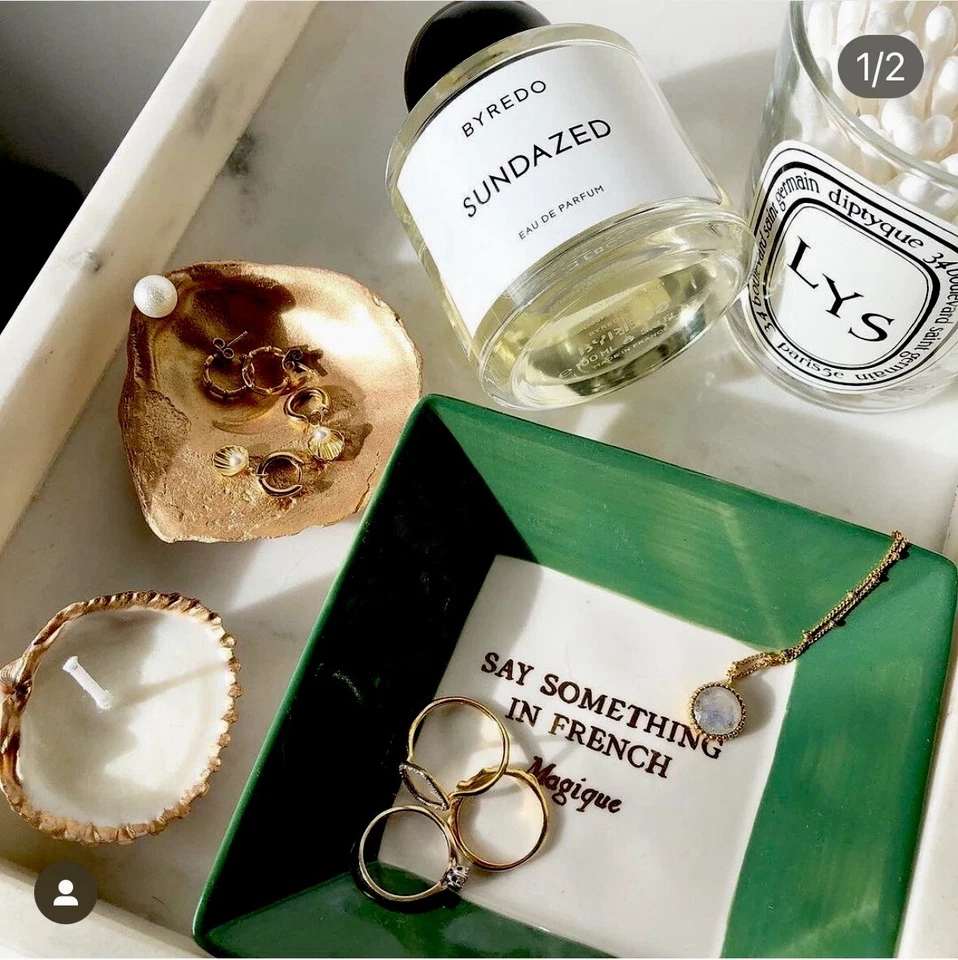 NUEVO PLATO DE JOYERÍA/BARATIJA ANTHROPOLOGIE HOTEL MAGIQUE DECIR ALGO EN ARTE FRANCÉS Foto 2 de 4