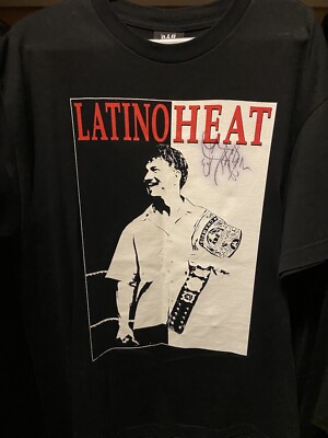 Eddie Guerrero Signed Vintage Large T Shirt WWE Scarface Latino