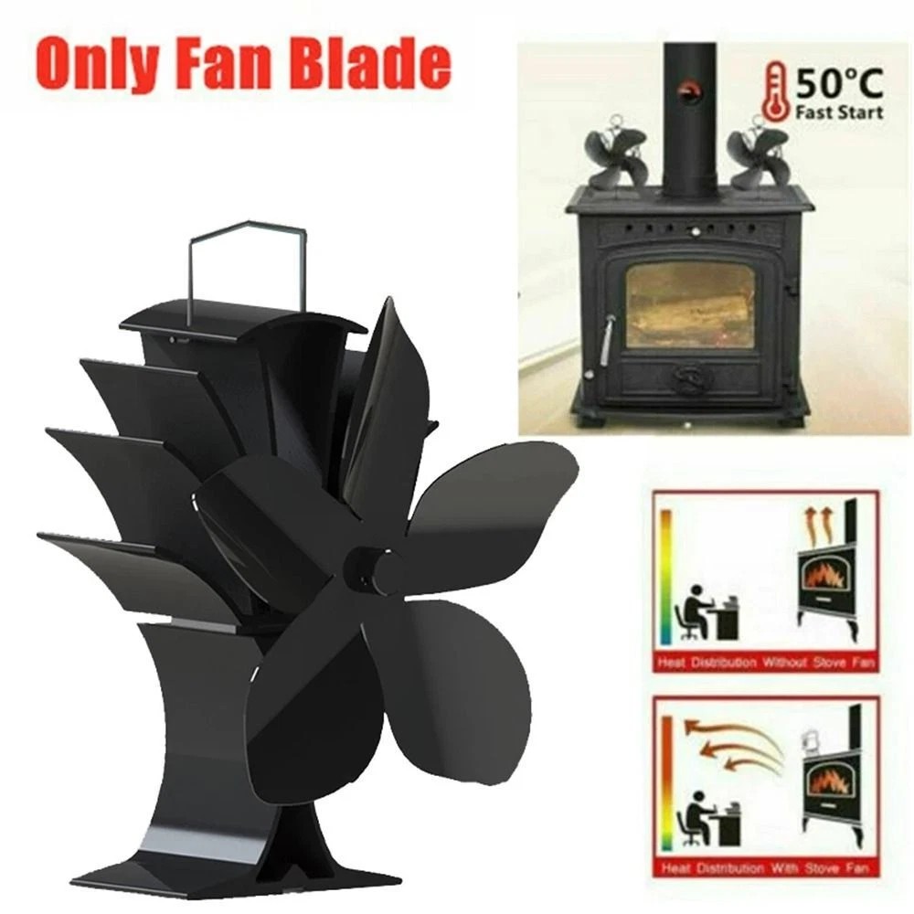 Heat Distribution Friendly Heat Powered Log Wood Burner Stove Fan Fireplace  Fan 857263918005 | eBay