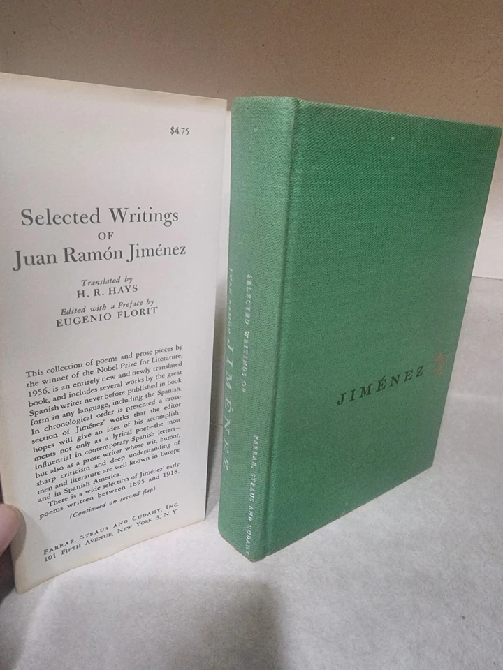 SELECTED WRITINGS Juan Ramon Jimenez NOBEL PRIZE 1st Edition First Printing 1957 Foto 4 de 4