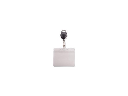 Advantus Badge Reel Holder Combo Pack - Horizontal - Vinyl - 10 / Pack - Black/C - Picture 7 of 12