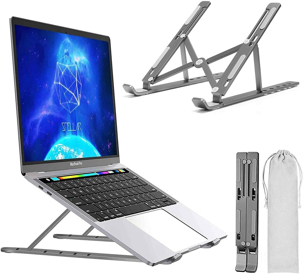 Laptop Stand Adjustable Portable Laptop HolderAluminum Alloy Desktop Mount Co...