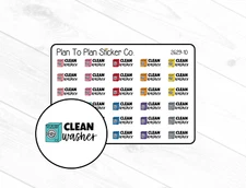 2629-10~~Clean Washer Planner Stickers.