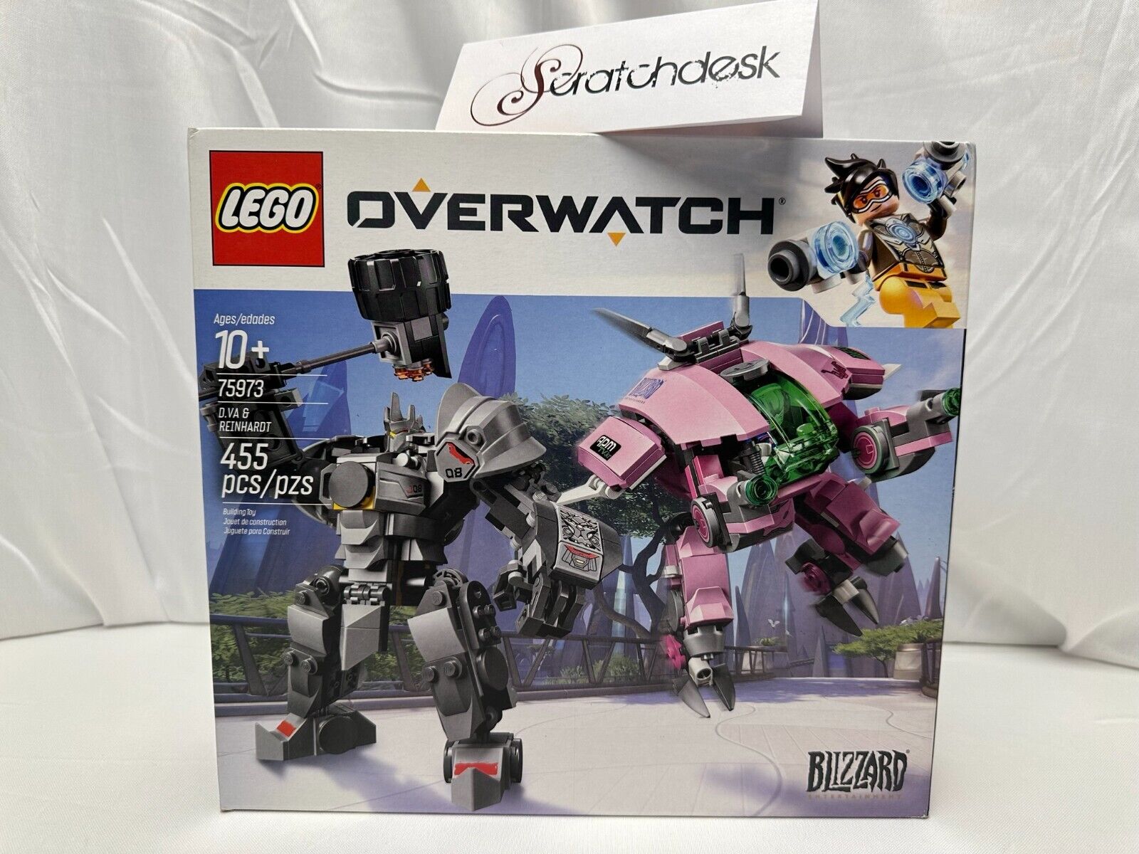 Rare RETIRED - LEGO Overwatch Set 75973 - D.VA & REINHARDT Mechs - Blizzard