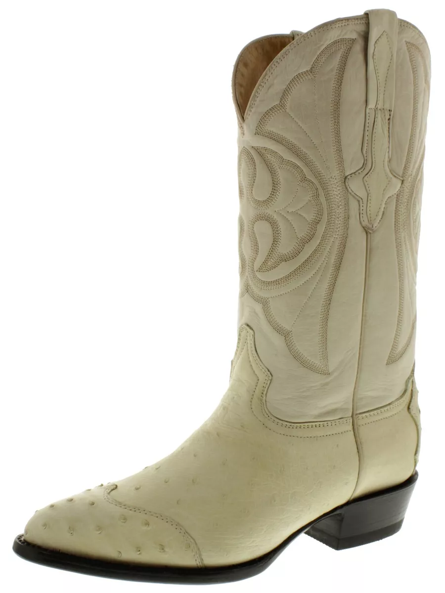 Ostrich belly top cowboy boots